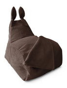 BUNNY L Bean Bag, Corduroy, Dark Brown - Scandinavian Stories by Marton