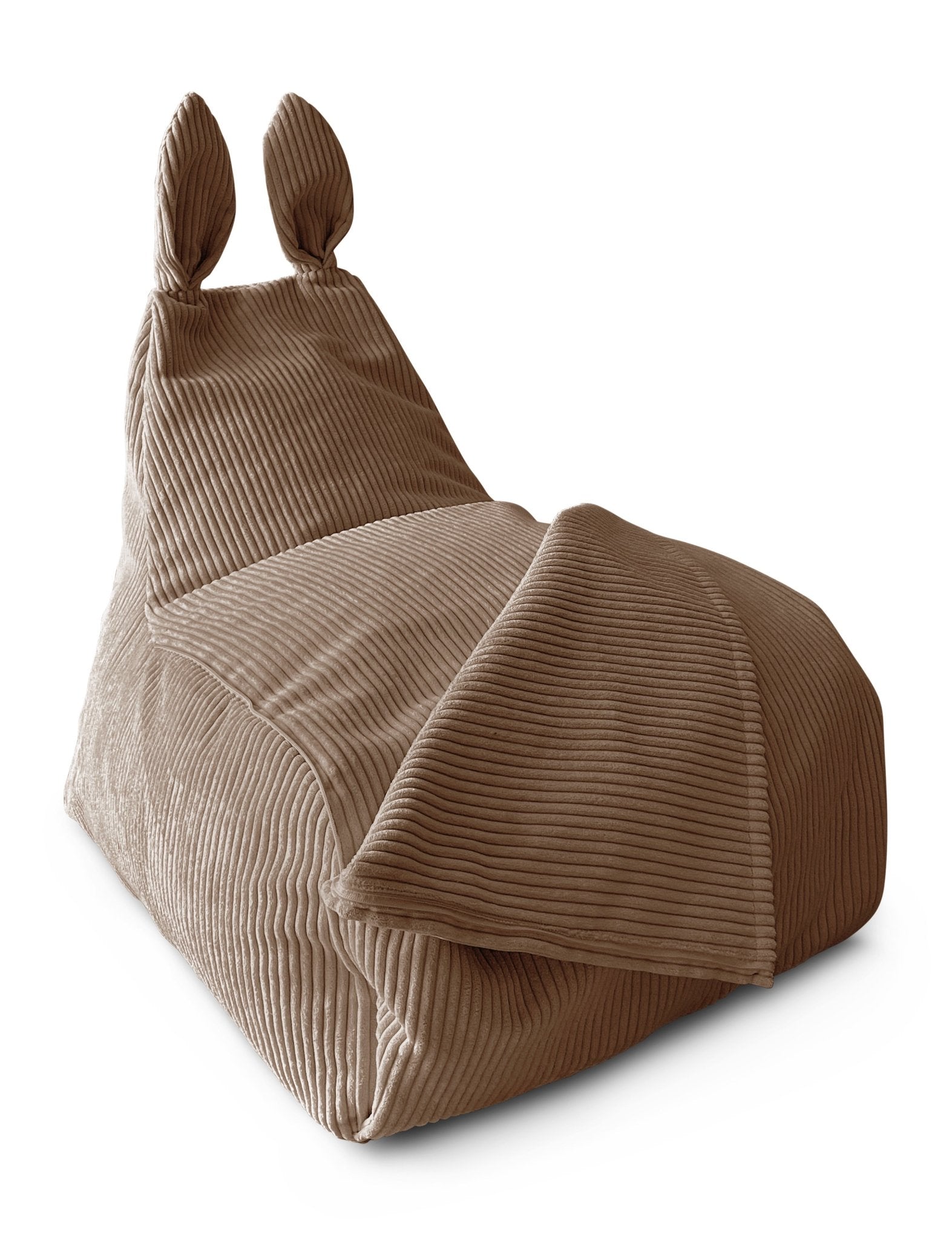 BUNNY L Bean Bag, Corduroy, Dark Brown - Scandinavian Stories by Marton