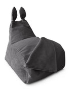 BUNNY L Bean Bag, Corduroy, Dark Grey - Scandinavian Stories by Marton