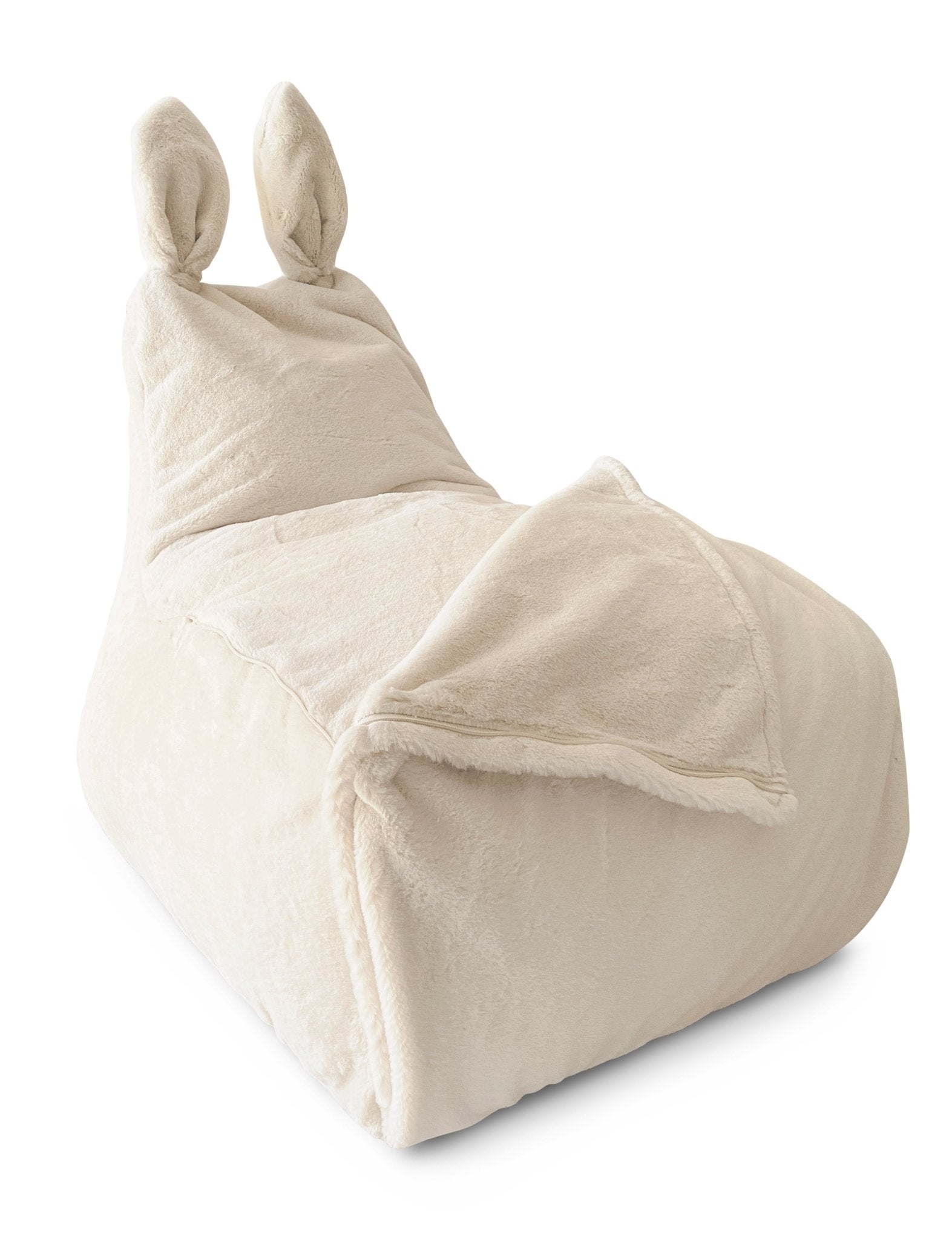 BUNNY L Bean Bag, Fur, Light Pink - Scandinavian Stories by Marton