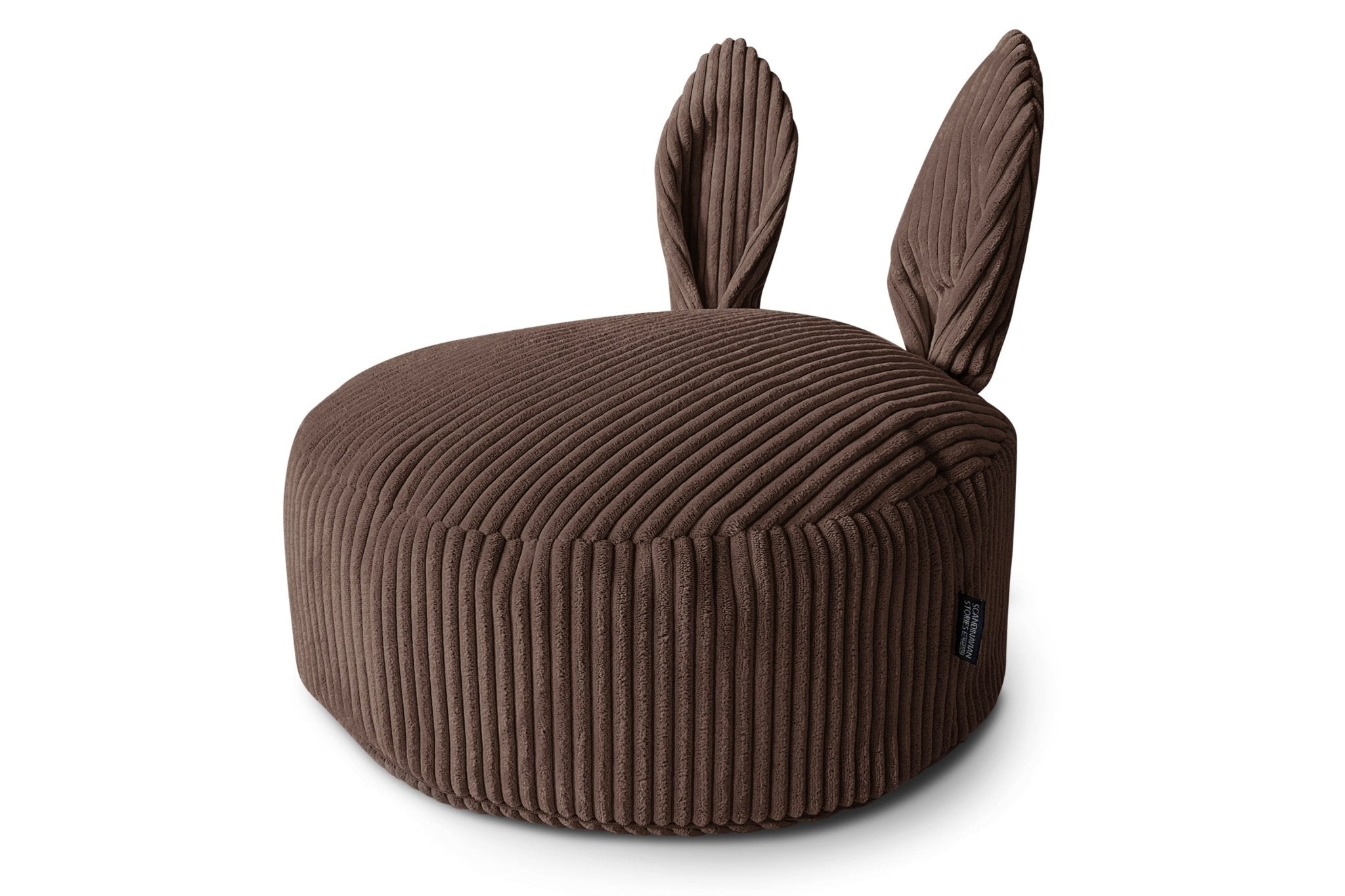 BUNNY Pouf Bean Bag, Corduroy, Cream - Scandinavian Stories by Marton