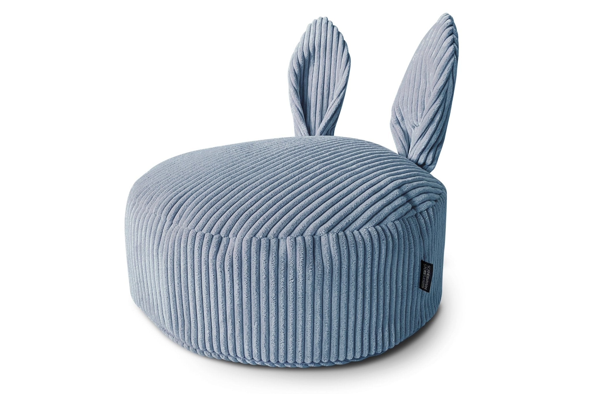 BUNNY Pouf Bean Bag, Corduroy, Light Blue - Scandinavian Stories by Marton