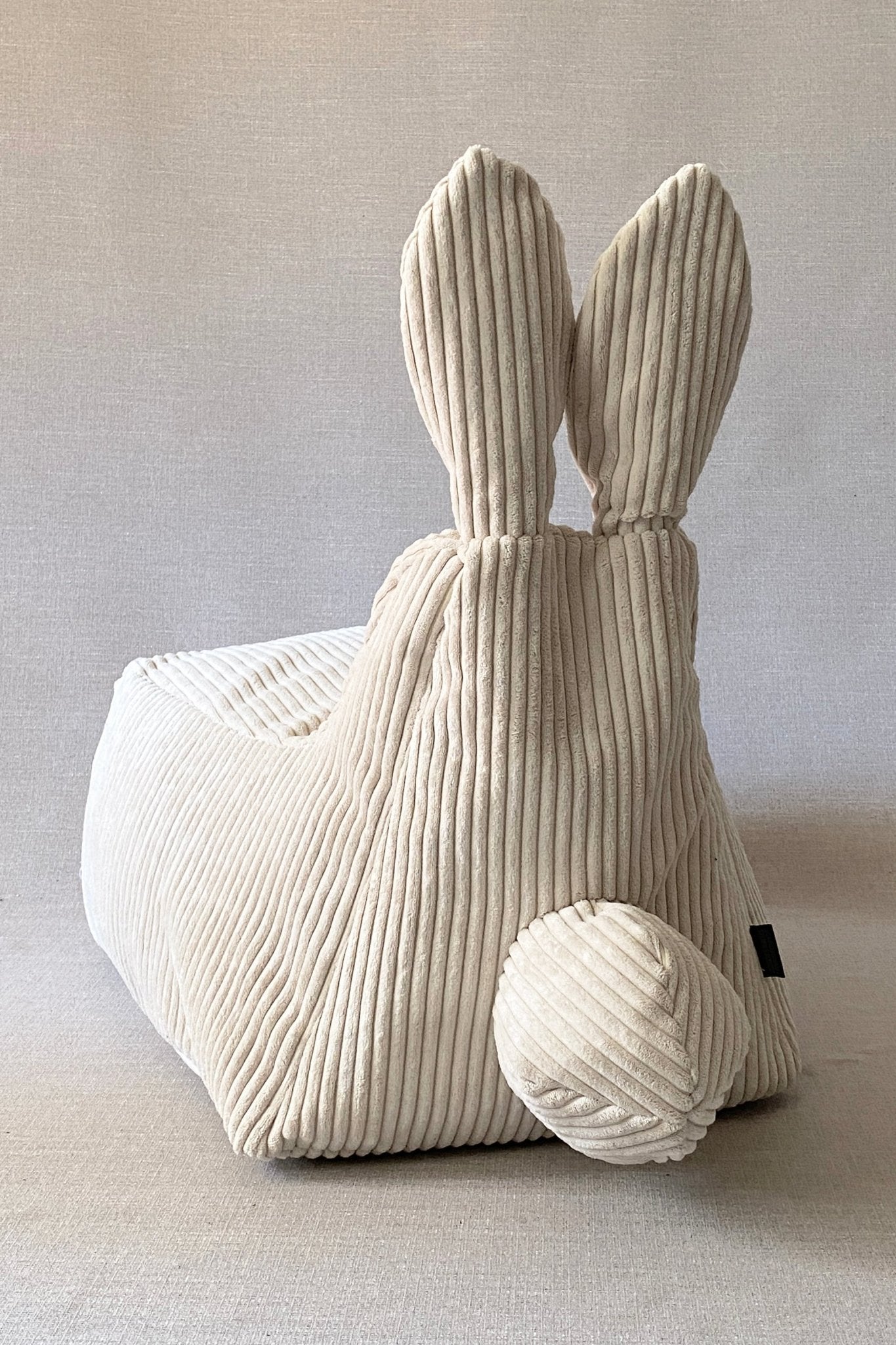 BUNNY S Bean Bag, Corduroy Dark Grey - Scandinavian Stories by Marton