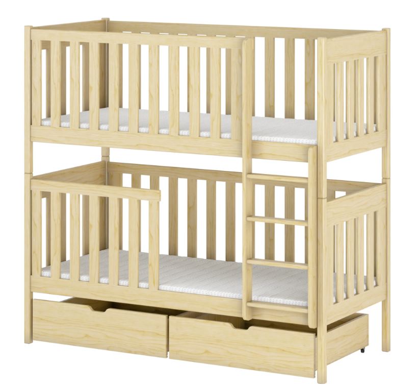 David Bunk bed/ 2 single beds 90 x 200 cm with storage - Scandinavian Stories by Marton