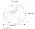 European Championship 2024 Football Large Bean Bag - Scandinavian Stories by Marton