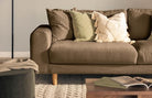 HELSINKI 4 - seater sofa/single bed, Exclusive Corduroy, Dusty Beige removable & washable - Scandinavian Stories by Marton