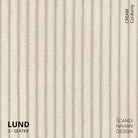 LUND 3 - seater Sofa, Cream Corduroy, removable & washable cover - Scandinavian Stories by Marton