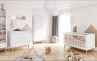 Maja Bed/Cot 3, growing functions 140x 70 cm White color - Scandinavian Stories by Marton