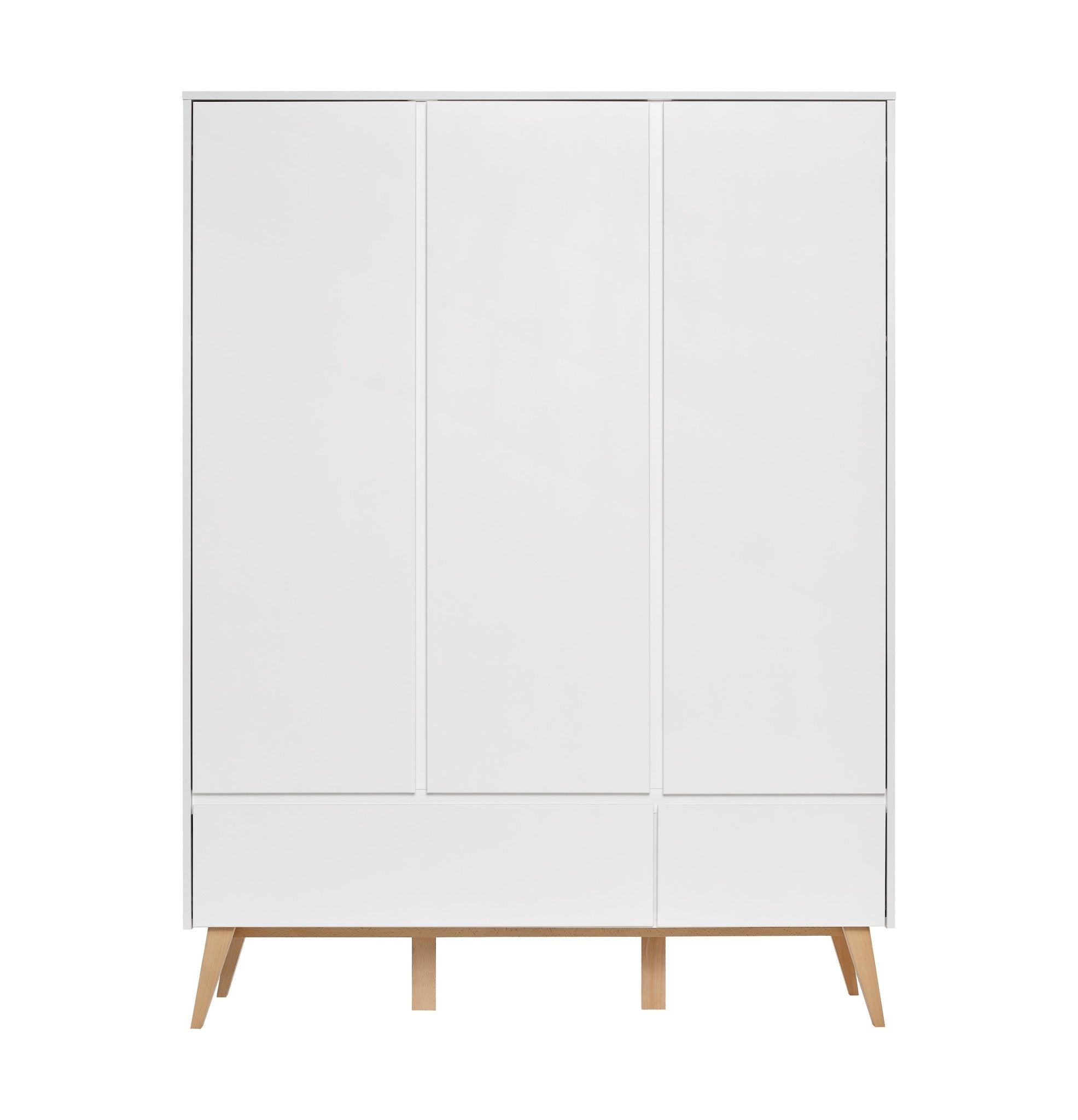 Saga 3-door wardrobe + 2 drawer wardrobe White color - Scandinavian Stories by Marton