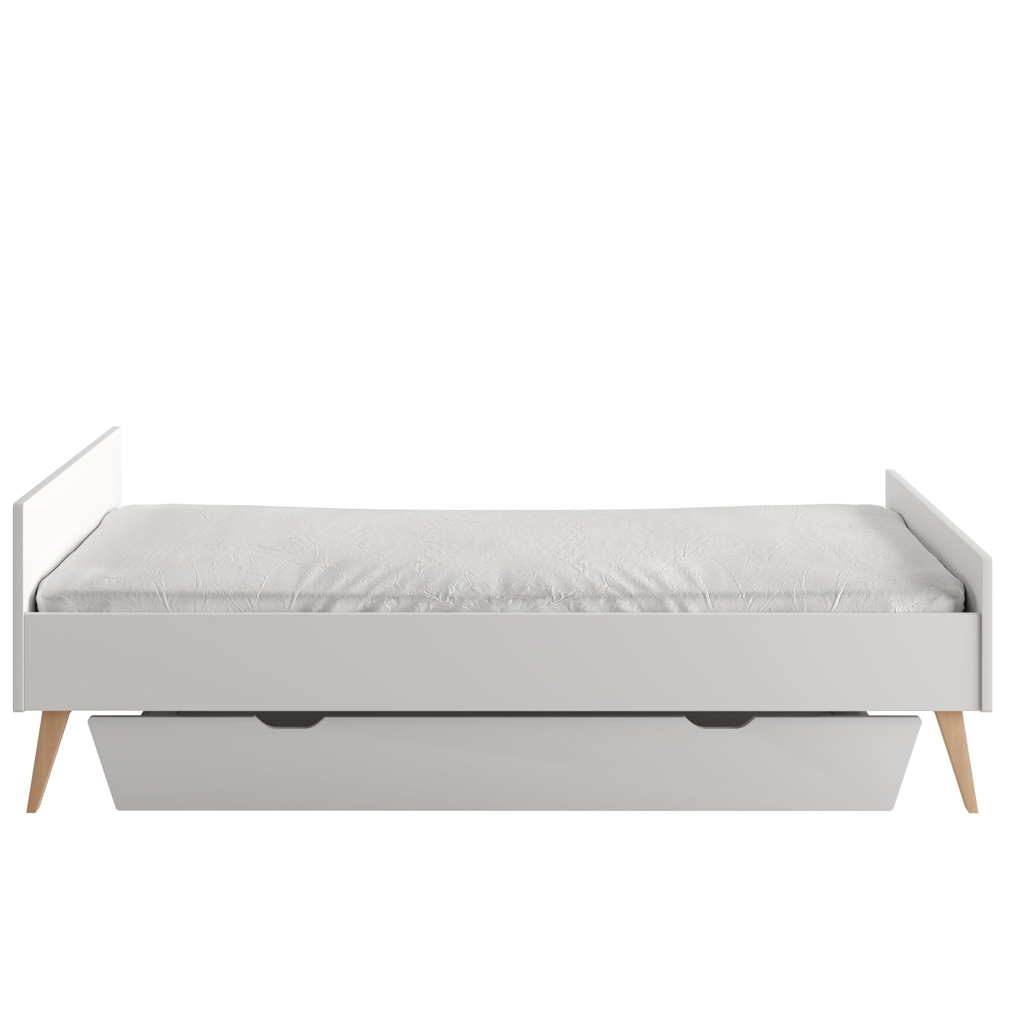 Saga Bed 200x120 cm White color - Scandinavian Stories by Marton