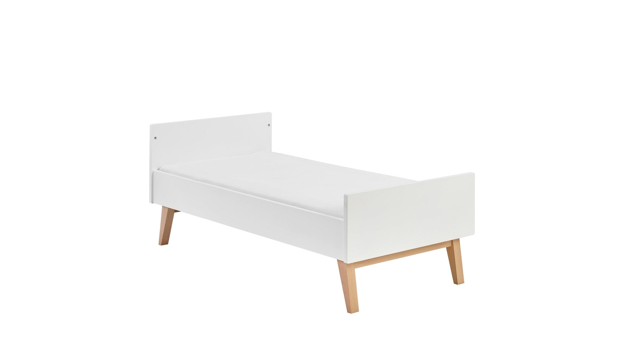 Saga Bed/Cot, 3 growing functions 140 x 70 cm White color - Scandinavian Stories by Marton