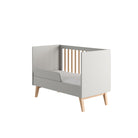 Saga Bed/Cot, Safety rail Grey color - Scandinavian Stories by Marton