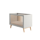 Saga Cot, 2 growing functions 120x 60 cm Grey color - Scandinavian Stories by Marton