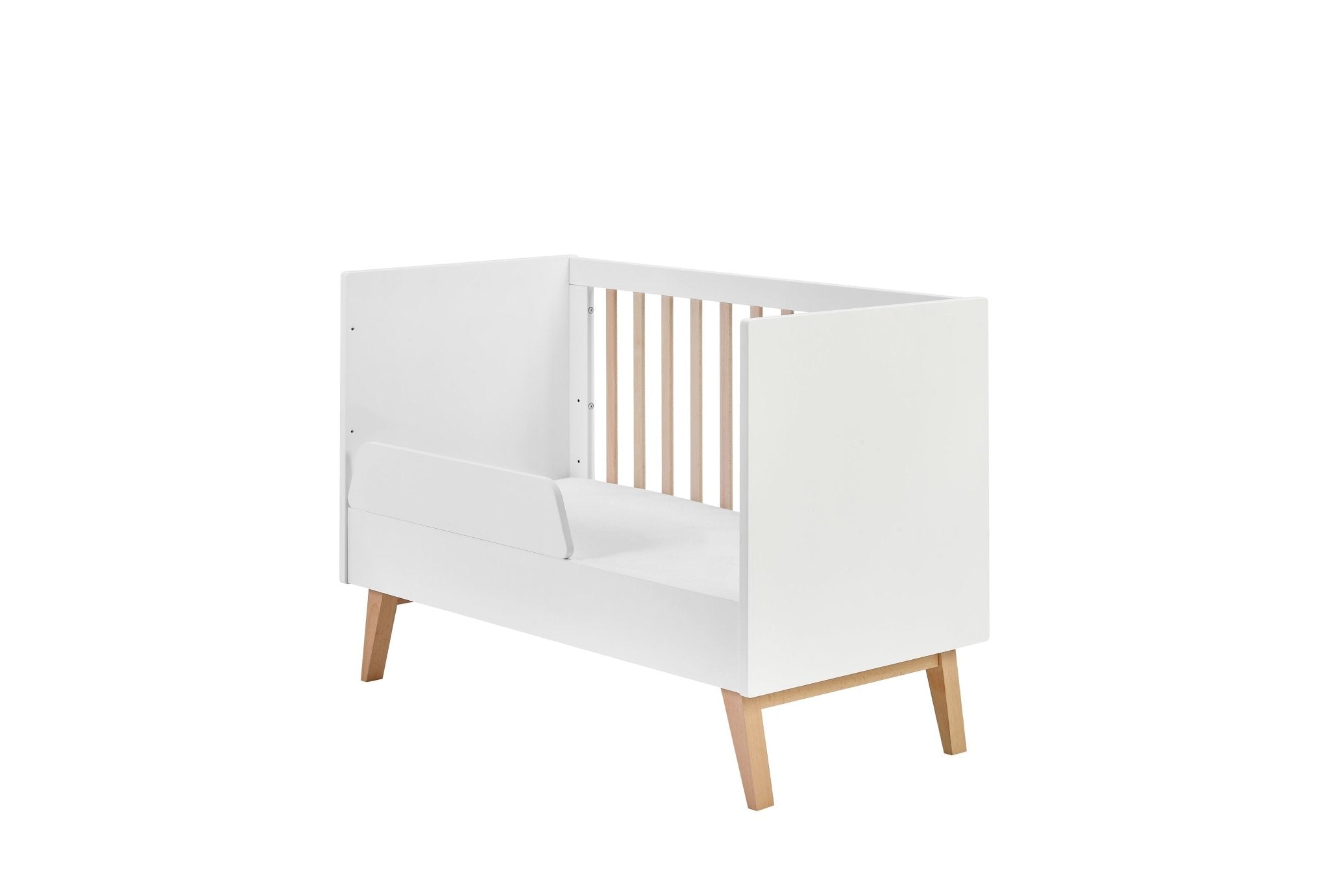 Saga Cot, 2 growing functions 120x 60 cm White color - Scandinavian Stories by Marton