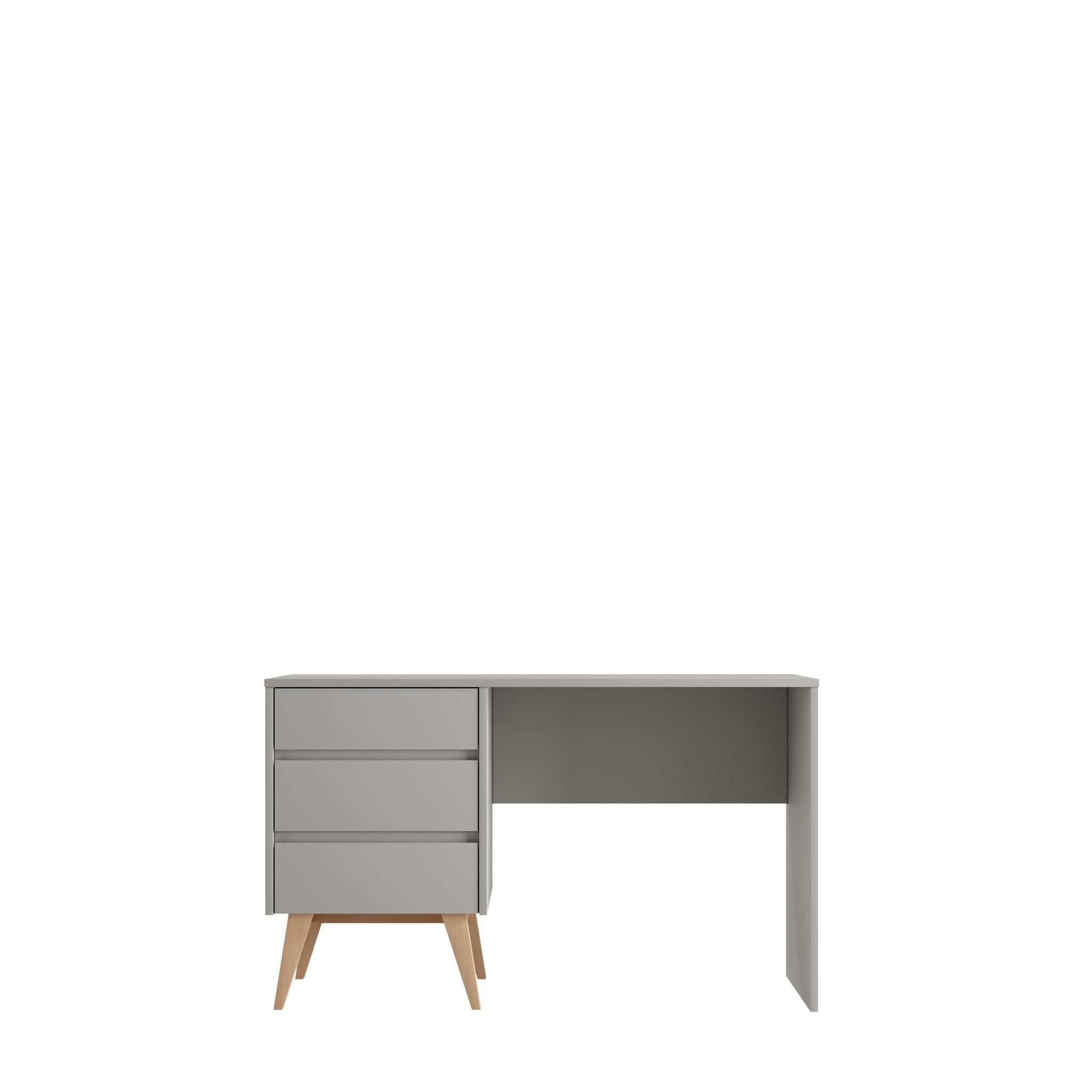 Saga desk + 3 drawer, Grey color - Scandinavian Stories by Marton