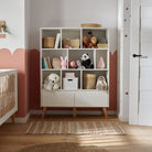 Saga Wide bookcase + 2 drawer Grey color - Scandinavian Stories by Marton