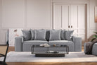 STOCKHOLM 4 - seater sofa/single bed Exclusive Corduroy, Antracite removable & washable cover - Scandinavian Stories by Marton