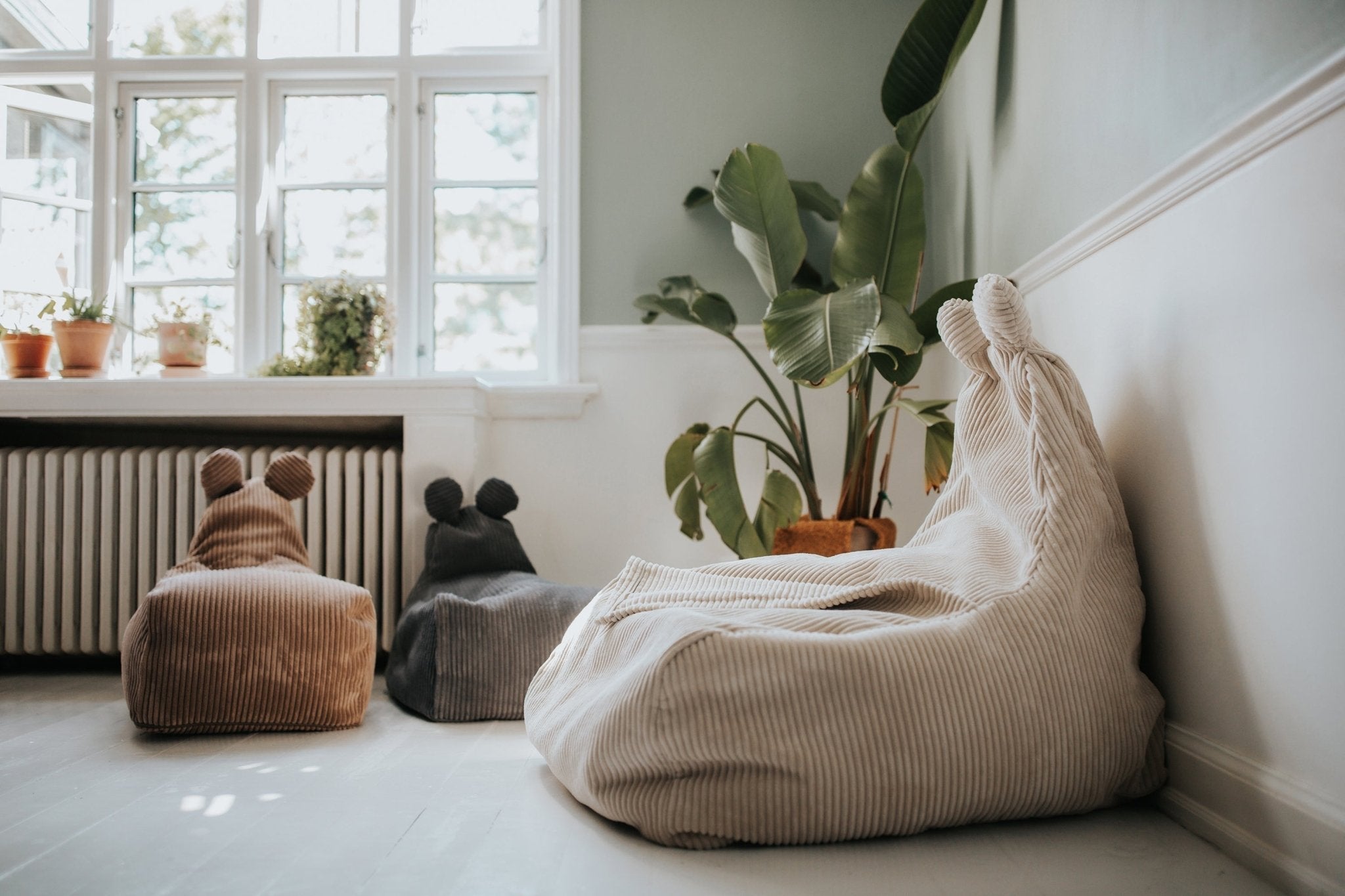 TEDDY L Bean Bag, Corduroy Dusty Pink - Scandinavian Stories by Marton