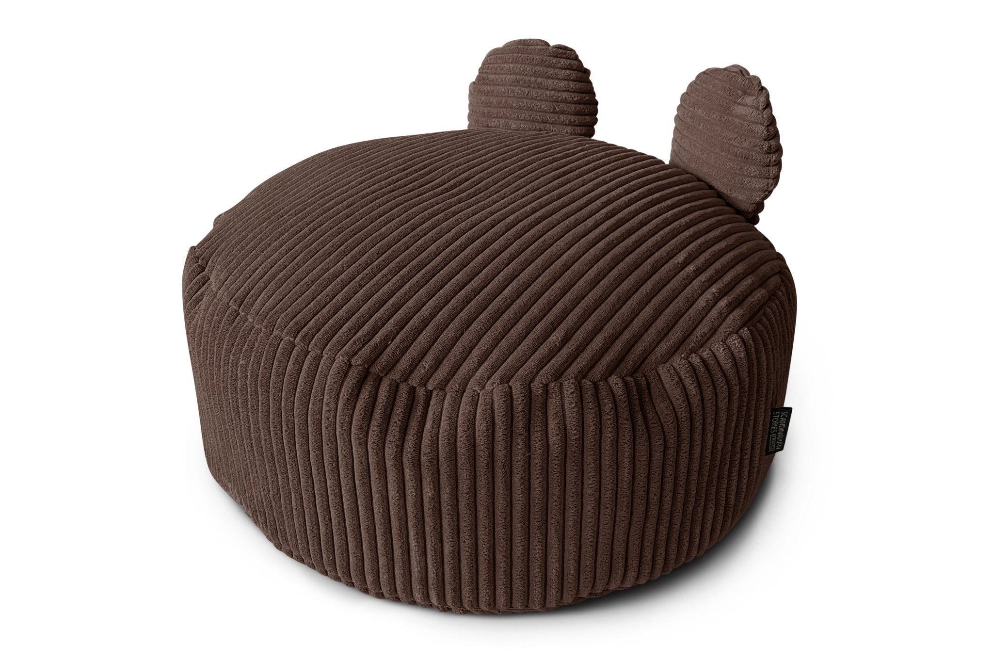 TEDDY Pouf Bean Bag, Corduroy Dark Brown - Scandinavian Stories by Marton