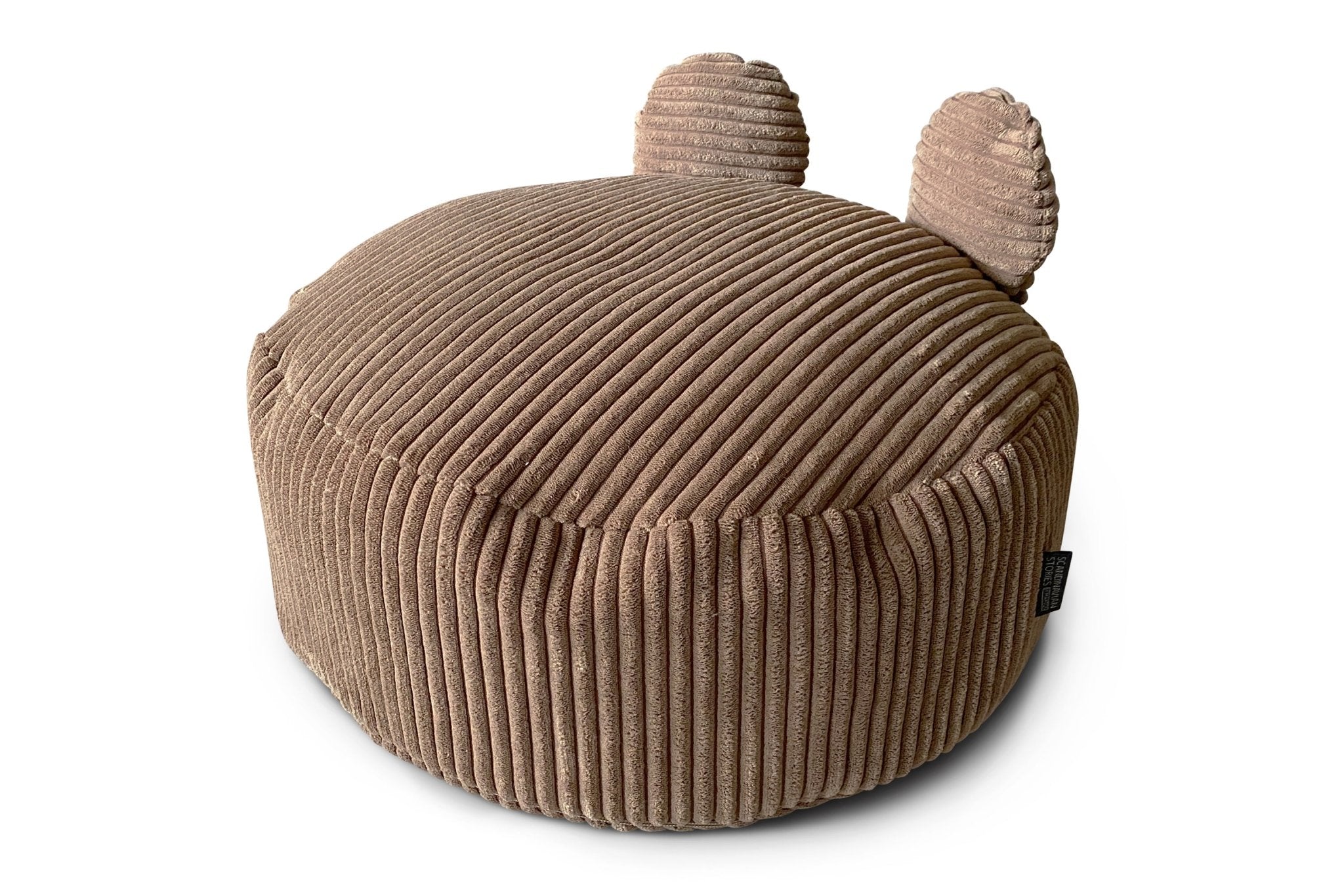 TEDDY Pouf Bean Bag, Corduroy Dark Brown - Scandinavian Stories by Marton