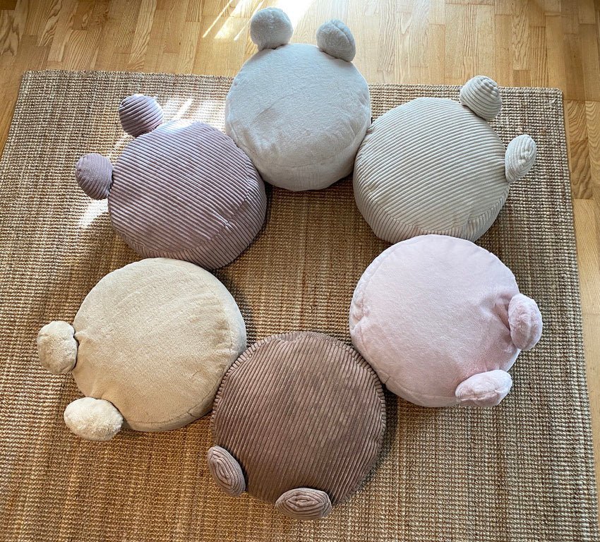 TEDDY Pouf Bean Bag, Corduroy Dusty Pink - Scandinavian Stories by Marton