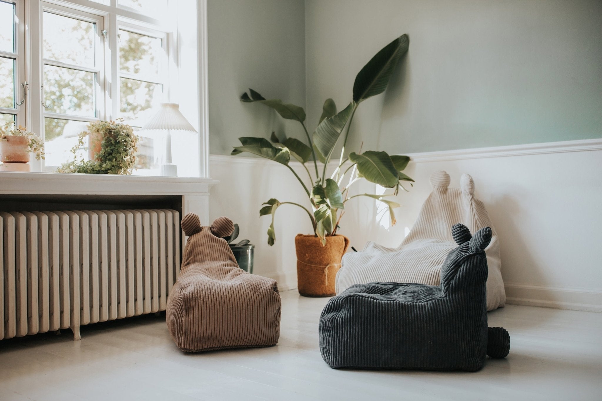 TEDDY S Bean Bag, Corduroy Dark Brown - Scandinavian Stories by Marton